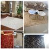 Gold Marble Furry Rug Imitation Rabbit Fur Carpet Living Room Decoration Luxury Soft Bedroom Mat Sofa Table Rug
