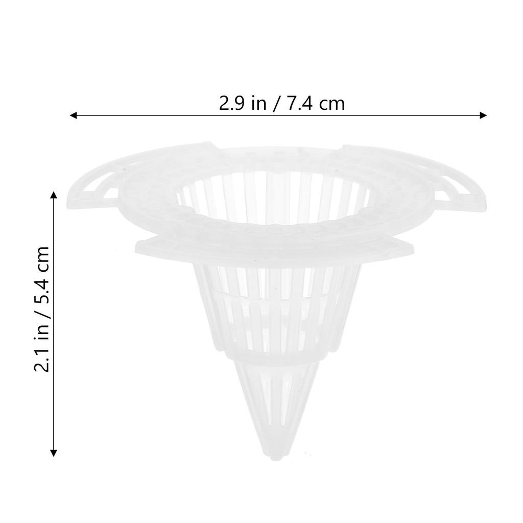 20Pcs Flowerpot Hole Mesh Pads PVC Cone Planter Bottom Net for Drainage Plant Breathable Pots Accessories Flowerpot Accessory