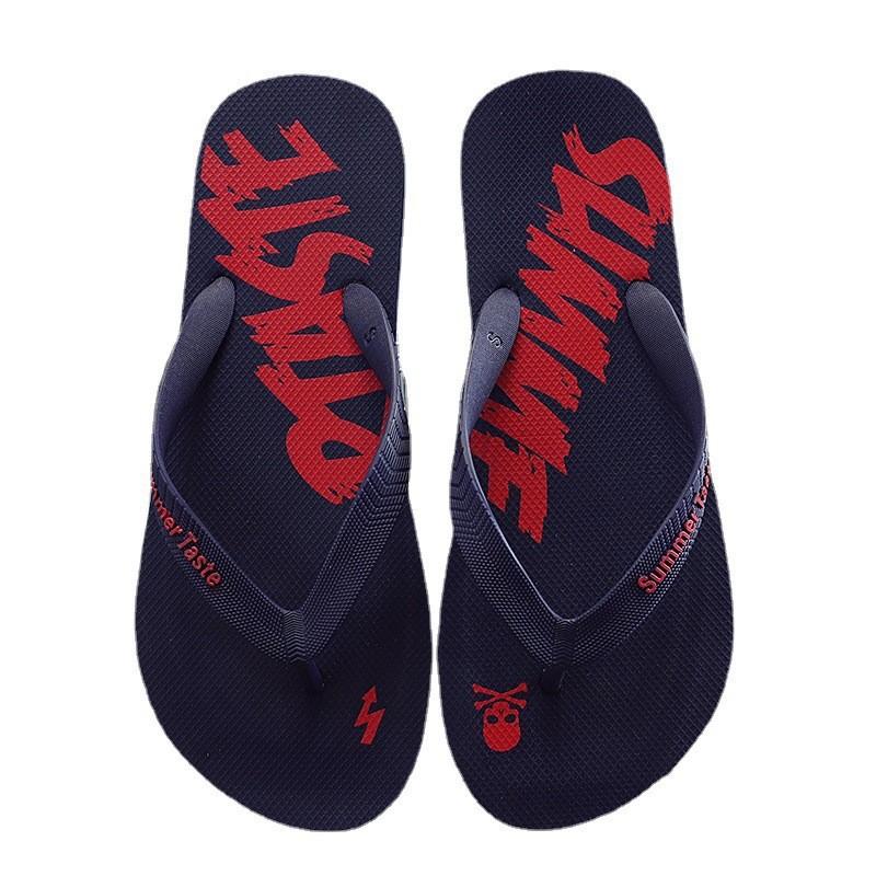 Men's Summer Lightning Thong Sandals Edgy Non-Slip Soft Sole Beach/Street Trendy Student Durable Outdoor Casual Flip-Flops Shoes