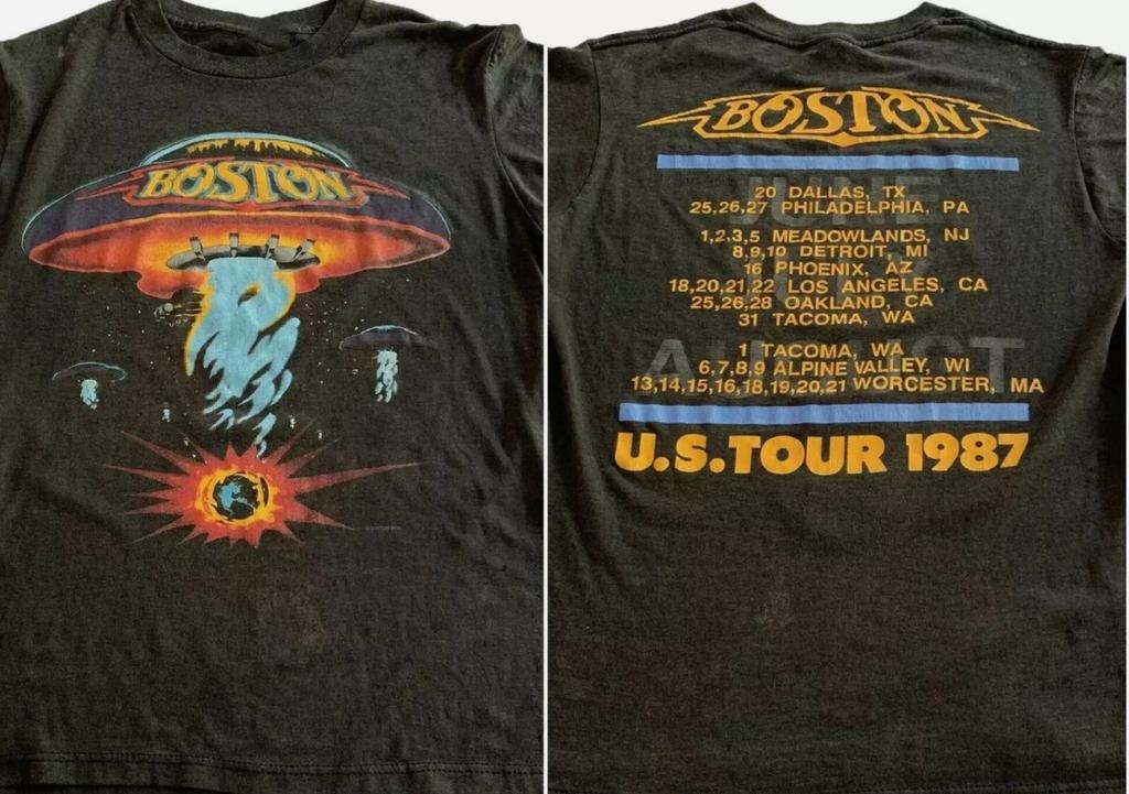 Vintage Boston Rock Band Concert Tour Shirt 1987 T-shirt Limited All Size S-4XL