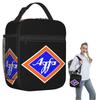 Retro Agfa Film Logo Aus den 1960er Jahren Isolierte Lunchtasche für Damen Kinder Tragbare Lebensmittelboxen Thermische Lunchbox Tragetasche