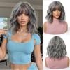 Wig Female Cute Wind Blonde Bobo Head Short Curly Hair Matte High Temperature Silk Full Head