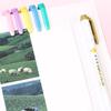 Double Ended Fluorescent Markers Gentle Color Designs Reduces Eye Strain Smooth Writing for School Office Supplies