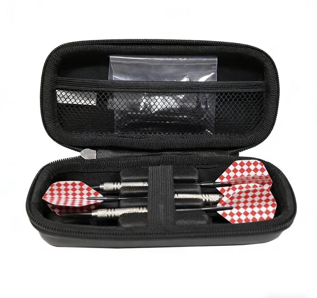 1PC EVA Tip Bag Organizer 3-Cell Boomerang Holder Shafts Carrying Case Box Pouch for Steel Plastic Tips Storage Drats Parts
