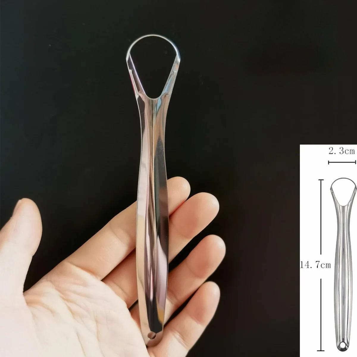 

1Pc Bairis Tongue Scraper Brush Stainless Steel Tongue Cleaner Bad Breath Removal Oral Care Tools,Reusable Oral Hygiene Tool