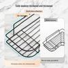 No-Drill Corner Bathroom Storage Shelf - Wall-Mounted Vanity Organizer Rack