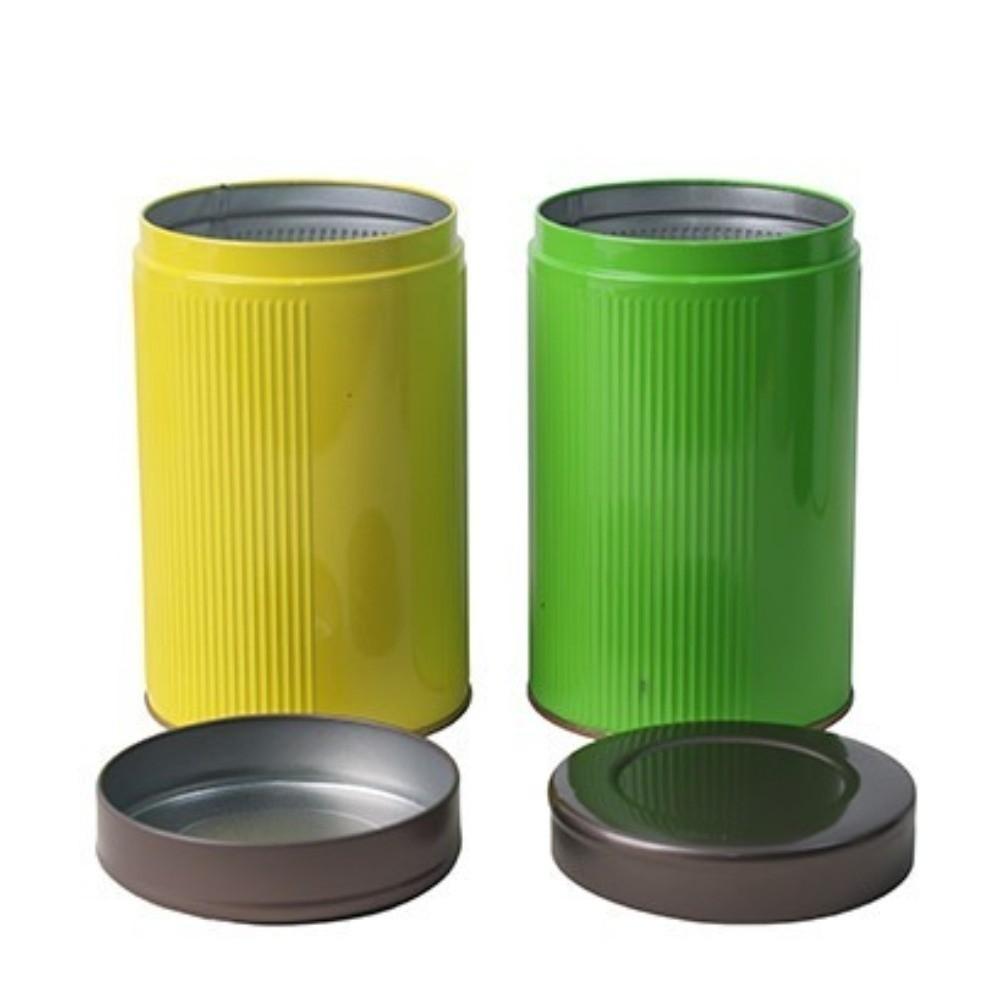 Thickened Loose Tea Canister Circular Pattern Tea Tin Can Mini Tea Sealed Jar Household Use