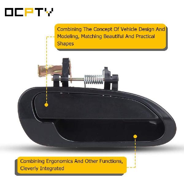 OCPTY Door Handle Exterior Rear Passenger Right Side Replacement Fit 1998-2002 for Honda for Accord Outside Door Handle Black