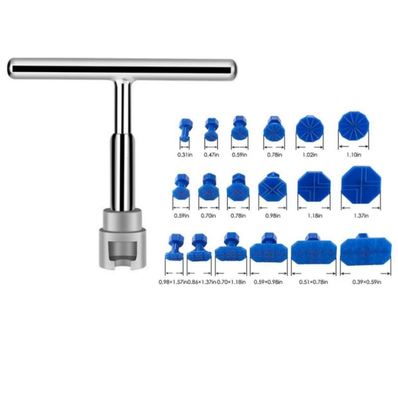 Набор для удаления вмятин, Универсальный Т-образный съемник для ремонта без покраски, Набор для удаления вмятин