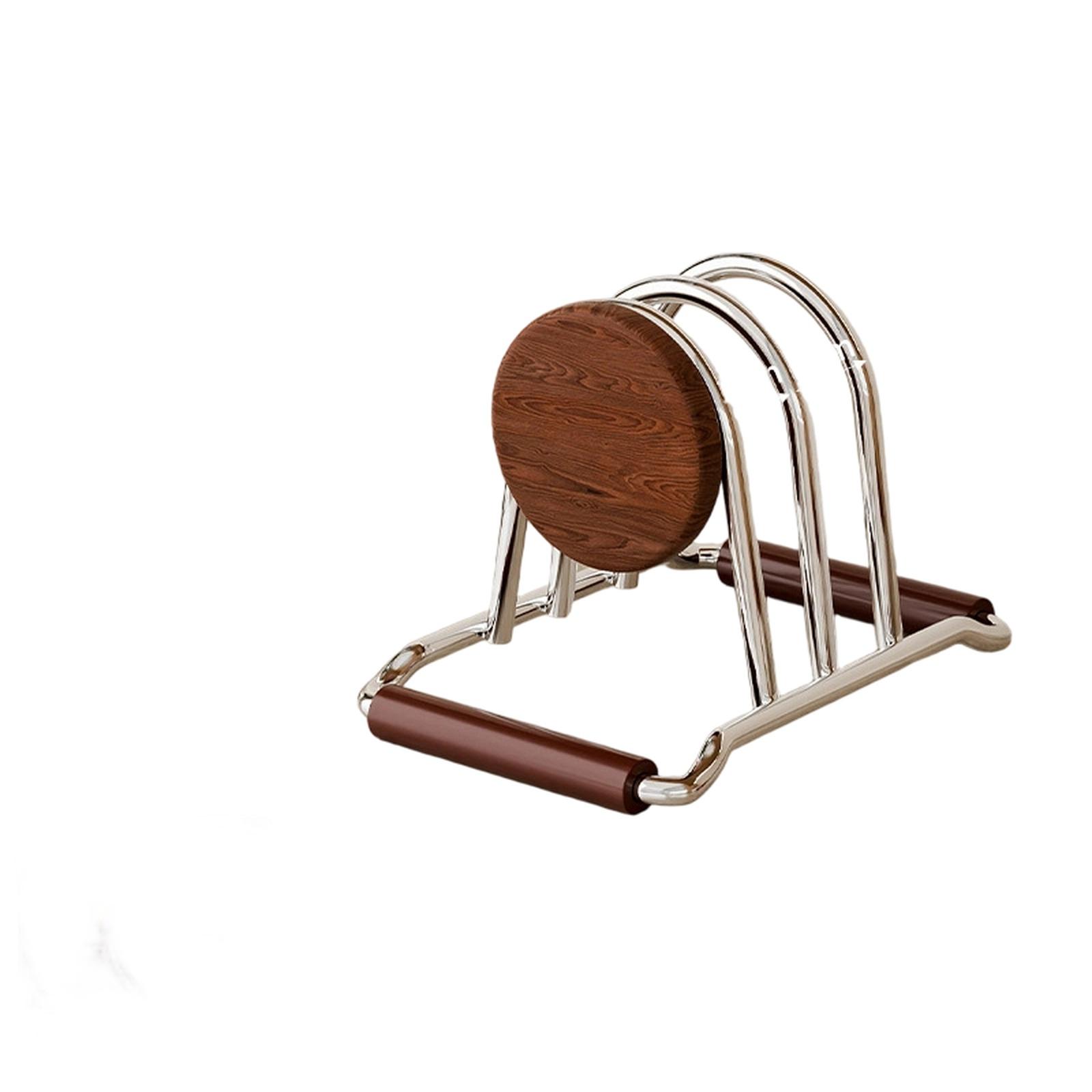 

Kitchen Cutting Board Rack Pot Lid Holder Organizer Single Countertop Chopping Board Stand one size
