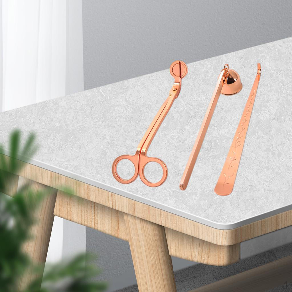 3-in-1 Edelstahl Kerzenzubehör-Set, , Dochtschneider für Liebesgeschenk