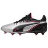 King Ultimate Abrasion Resistant Soccer Shoes Unisex Silver Black 108303-03