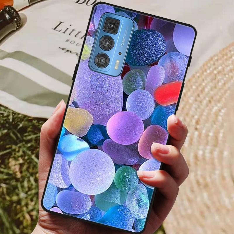 Für Motorola Moto Edge 20 Pro Hülle Weiche TPU Silikon Rückseite für Motorola Moto Edge S 20 Pro 5G Handyhüllen Mode Coque