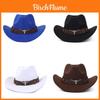 Westlicher Cowboy-Filzhut mit Knotenverzierungen für die Herbst-Winter-Mode