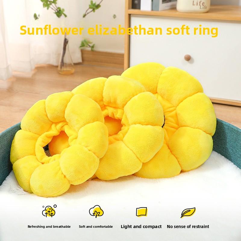 Collare Elisabettiano per Gatto Sunflower Yi, Collare Elisabettiano per Gatto, Collare per Cane, Copricapo Antileccamento per Sterilizzazione