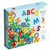 DJECO 83 Small Letter English Educational Montessori Ages Boys and Gift for Kindergarten and School Sports Autumn Nights Magnets, Alphabet, Letters,