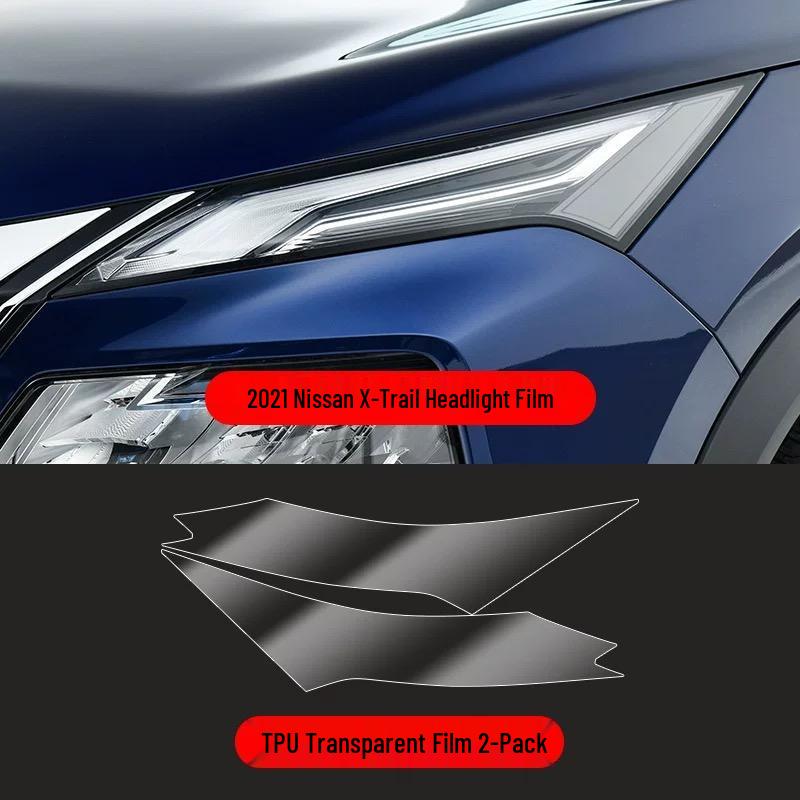 Nissan X-Trail Interior & Exterior Protective Film Set - Navigation, Console, Gear Shift, Screen, B-Pillar, Headlight (TPU)