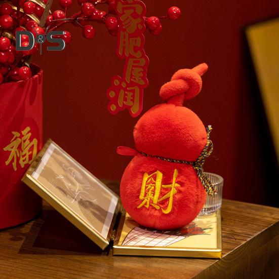 Kürbis-Plüschtier, chinesische Sternzeichen, Kürbis-Plüsch, chinesisches Neujahrs-Plüsch, Kürbis-Maskottchen, Plüschpuppe für die Dekoration des Frühlingsfests