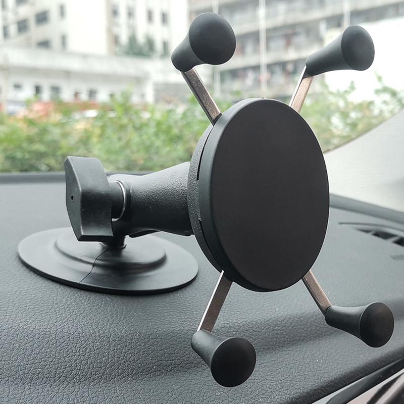1 inch Ball Head Adapter Car Dashboard Suction Cup Round Plate with Adhesive TapeSticker for GPS Smartphones Camera Accessories