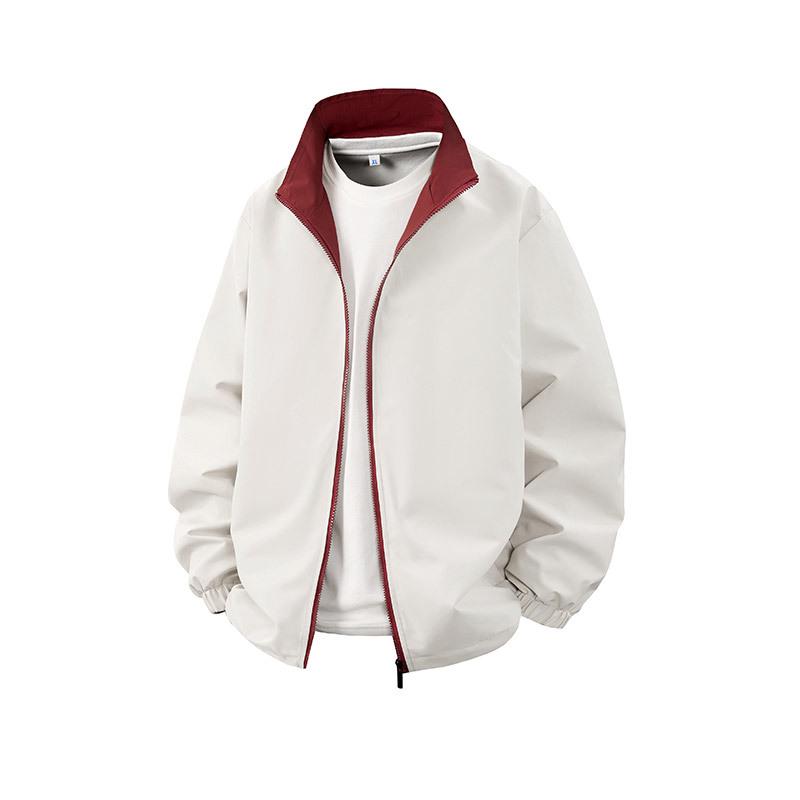 Men's Trendy Versatile Hooded Jacket - Spring/Autumn 2026, Color Block, Korean Style Casual Top