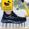 Fashion Men's Safety Shoes Insulation 6KV Electric Work Boots Fashion Steel Toe Anti-stab Industrial Working Shoes Men Safety Boots 2024
