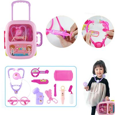 Doctor Play Set Doctor Toys for Kids Pretend Play Medical Tool Toy with Portable Suitcase Educational Toy Gift for Boy Girl