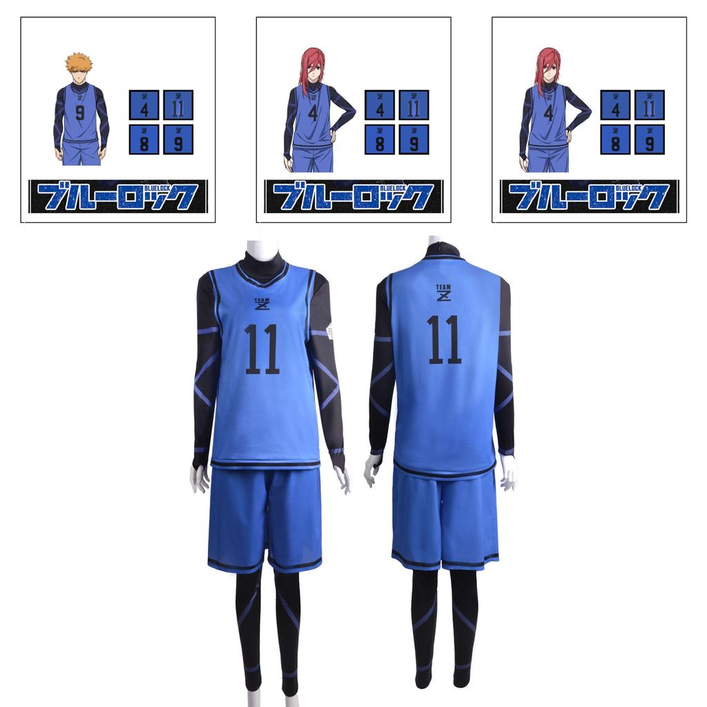 Bluelock Cosplay Kostuum Voor Rollenspel Fans
