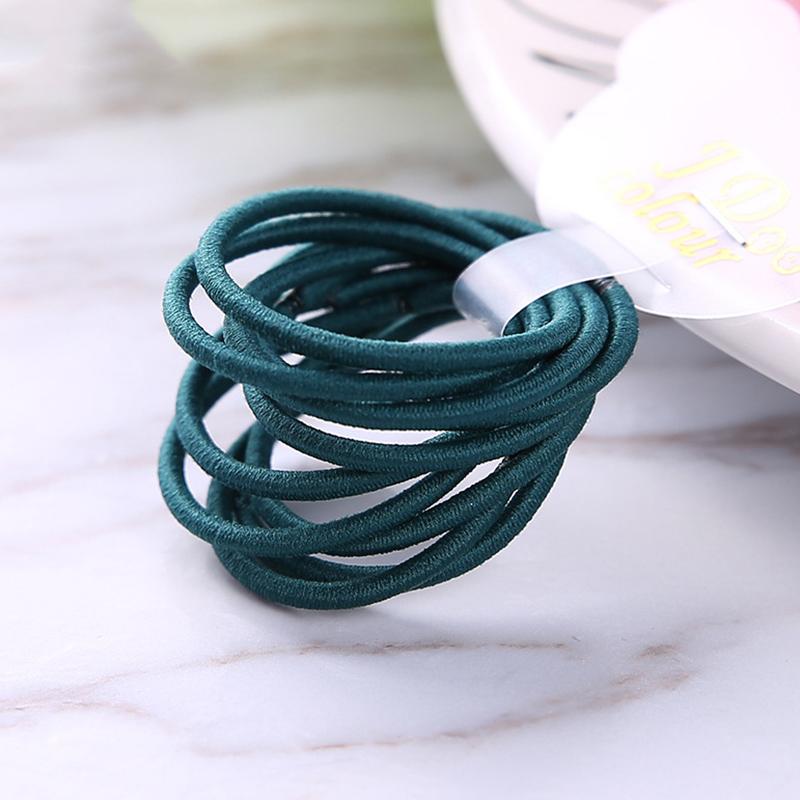 100PCS/bags  2mm Diameter 3cm  Kids Nylon Elastic Hair Bands Ponytail Holder Rope Elasticity Hair Ties for DIY Hair Accessories