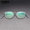 Denmark Brand Screwless Titanium Glasses Frame Men Retro Square Ultralight Eyeglasses Women High Quality Spectacles Frames 6609