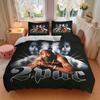 Retro Tupac HipHop Legende Druck 3-teiliges Bettwäsche-Set Bettbezug mit 2 Kissenbezügen Heim-Geburtstagsgeschenk