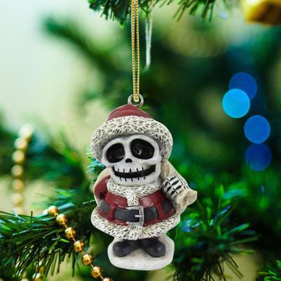 Halloween Acrylic Hanging Decoration Terror Black Cat Christmas 3D Skeleton Spooky Snowman Crow Shape