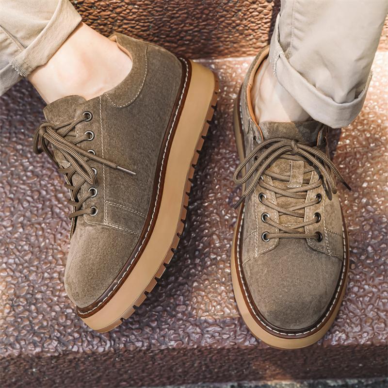 Fashion Casual Genuine leather men's shoes Trendy minimalist style Outdoor Fashion Party leisure walking office Youth quality shoes