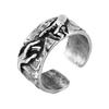 The Hand Of God Vintage Metal Ring Unique Retro Gray Color Adjustable Open Rings Artistic Trendy Religious Jewelry Gift for Men