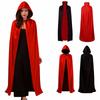 Witch Clothes Wizard Robe Reversible Performance Costumes Loose Halloween Cloak  Children/Adult
