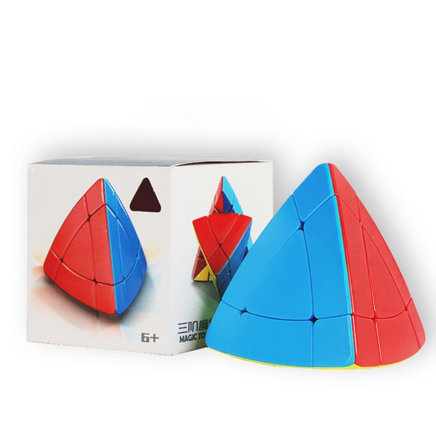3x3 Magic Cube Tower 3x3  Alien Third Order Pyramid Speed Cubo Magico Professional Educational Toys For Children Cube