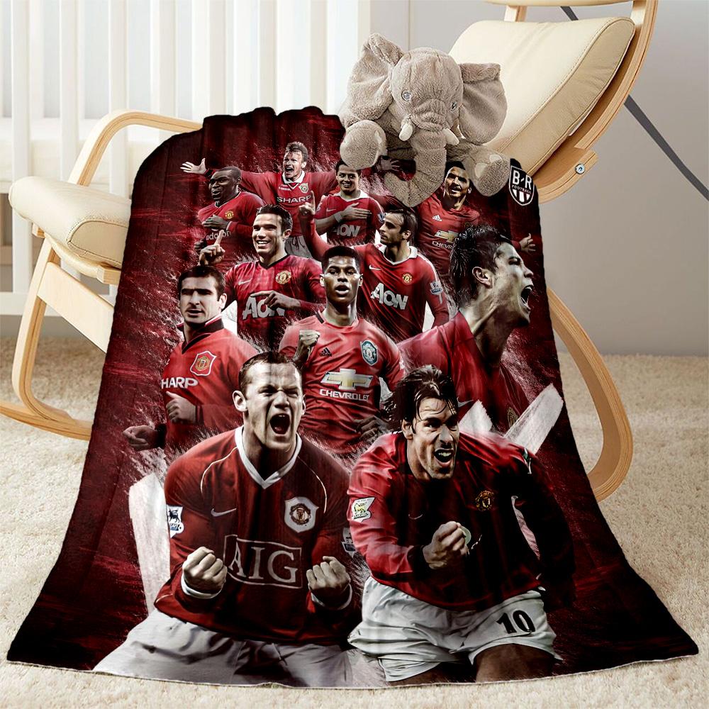 Manchester Blanket Soft Warm Cozy Perfect For Bed Picnics Sofa Four Seasons Universal Playful Design Perfect Gift For Relatives And Friends