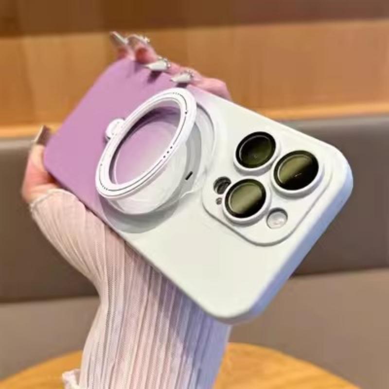 

Градиентный чехол для телефона iPhone 16 с магнитной фиксацией, матовый 15 ProMax с подставкой, подходит для Apple 14, двухцветный защитный чехол iPhone11pro