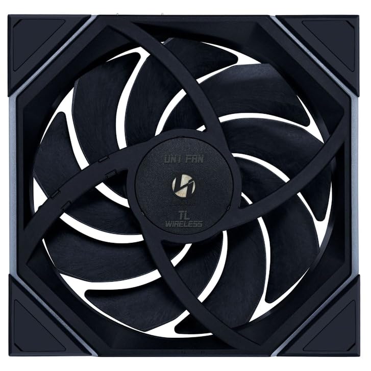 LIANLI 140mm ARGB Case Fan UNI FAN TL Wireless 140 BK Single Pack Wireless No Cable Management Required FDB LCP Fan Blade Official Japanese