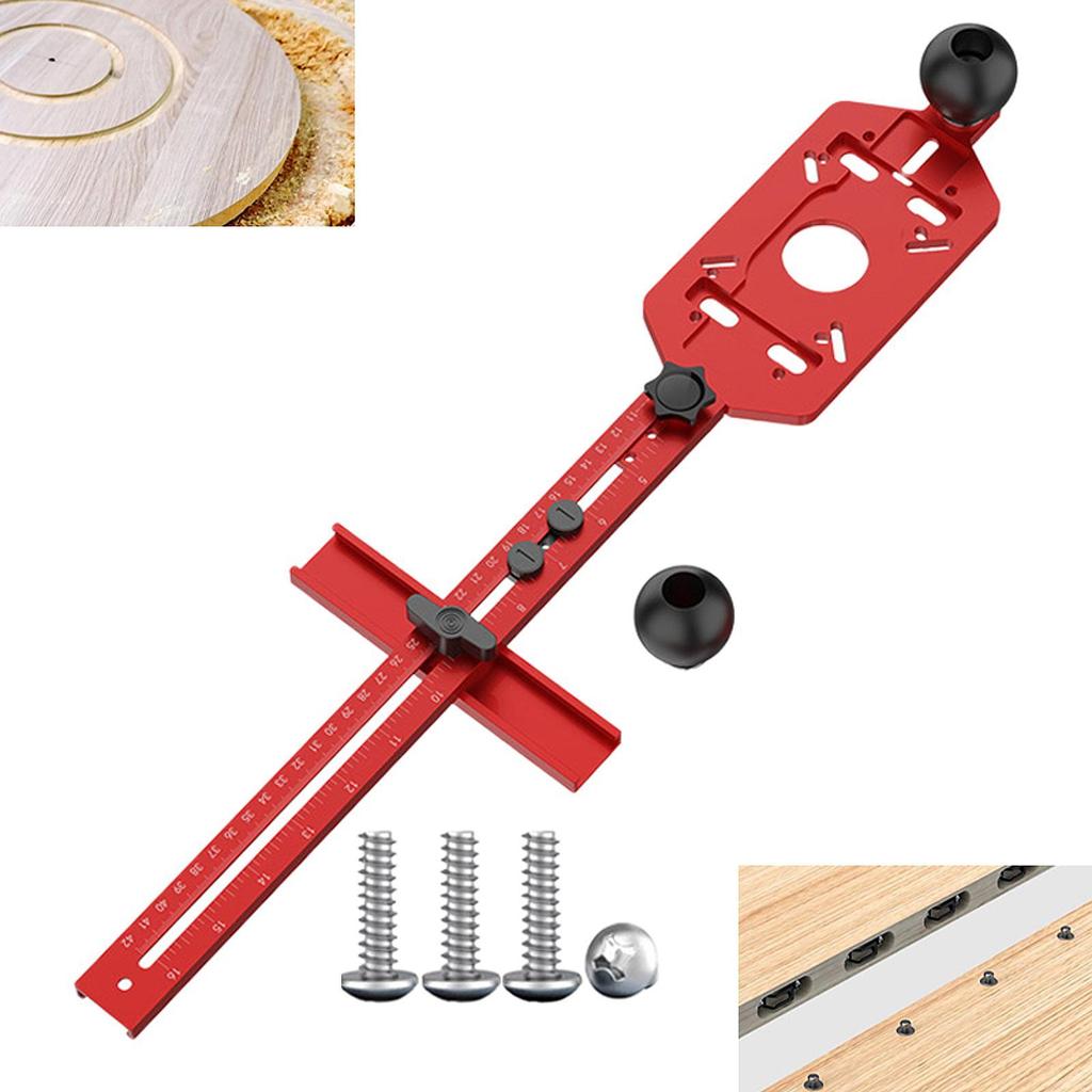 Milled Circular Scale DIY Tool Practical Router Base for Carpentry