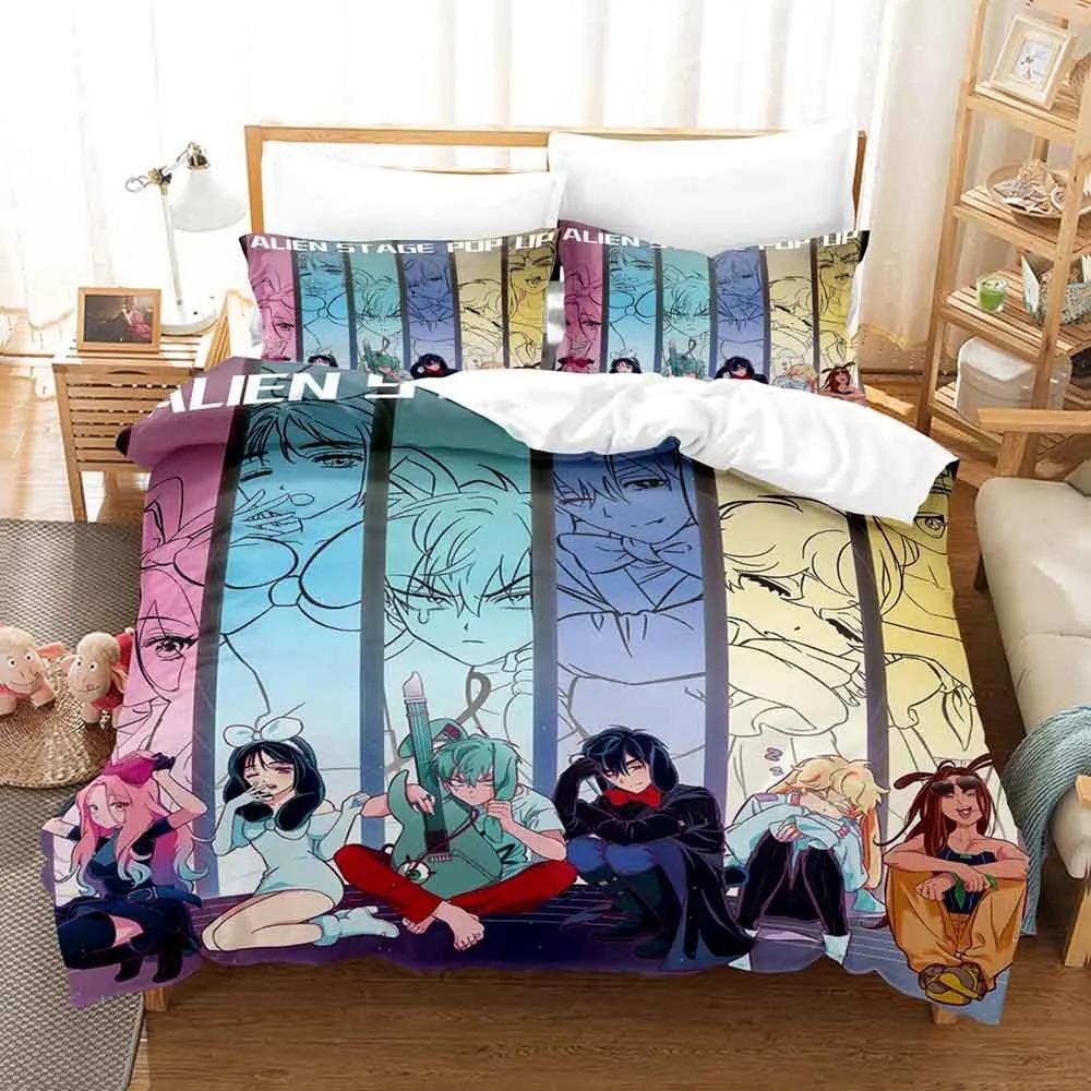 Cartoon Band A-Alien Stage Bedding Duvet Cover Pillowcases Quilt Cover Twin Full Queen King Size Adult Kid Bedroom Duvetcover