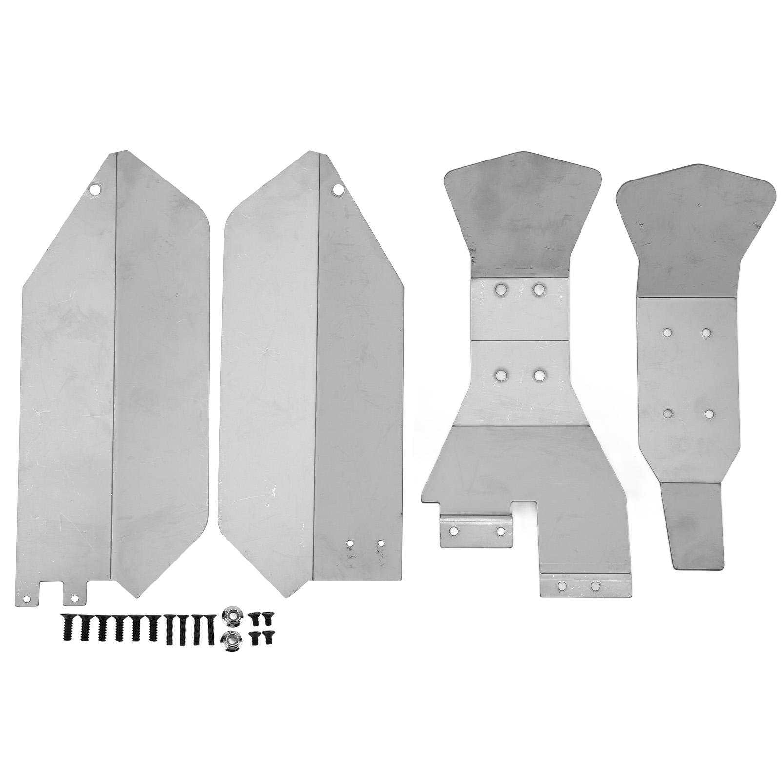 

Stainless Steel Chassis Armor Effectively Protects The Remote Control Car for Traxxas Slash 4WD Short Truck