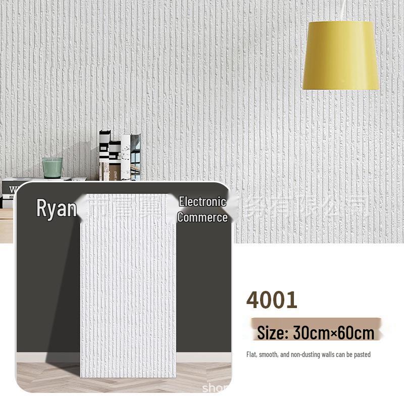 Waterproof 3D Travertine-Style Flexible Wall Panel Wallpaper