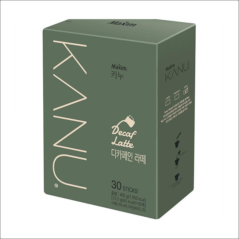 KANU Decafe in Latte Stick Coffee, 13.5g x 30ea / 1 BOX