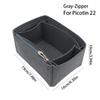 Filz Handtaschen Einlage Tasche Große Kapazität Tasche Stütze Geldbörse Liner Aufbewahrung Organisation Mehrere Taschen für Picotin Lock 18/22/26