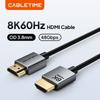 Cablu CABLETIME 8K Subțire HDMI 2.1 Cablu HDMI la HDMI Rezoluție Ultra HD 8K@60Hz 4K@120Hz Lățime 3.8mm pentru Laptop Lenovo Dell