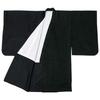 Kimono Set with Black Pattern and Montsuki Design Haori Folding Pocket Geta Two Waist and Tabi for Boys [KYOETSU] 12-Piece (Haori, Kimono, Nagajuban,
