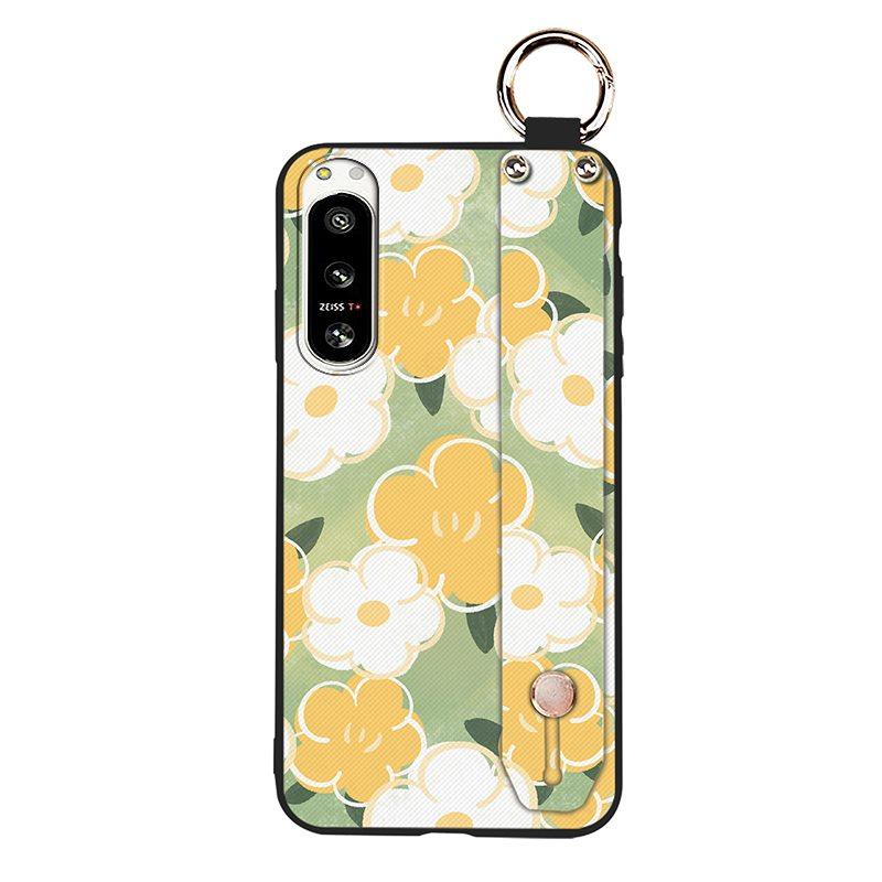 Protective Phone Holder Phone Case For Sony Xperia5 IV Kickstand Dirt-resistant Lanyard Back Cover Waterproof Soft Case