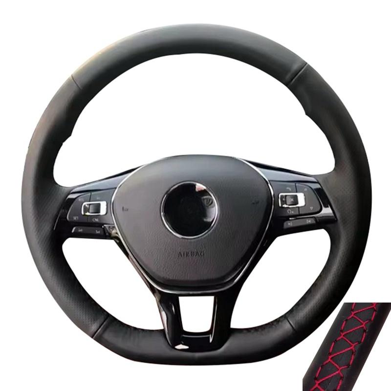 Microfiber Leather Steering Wheel Cover Car Steering Wheel Cover For Volkswagen Vw Golf 7 Mk7 New Polo Jetta Passat B8