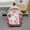 Dopamine Japanese schoolbag female niche simple teenager junior high school college student large capacity computer backpack