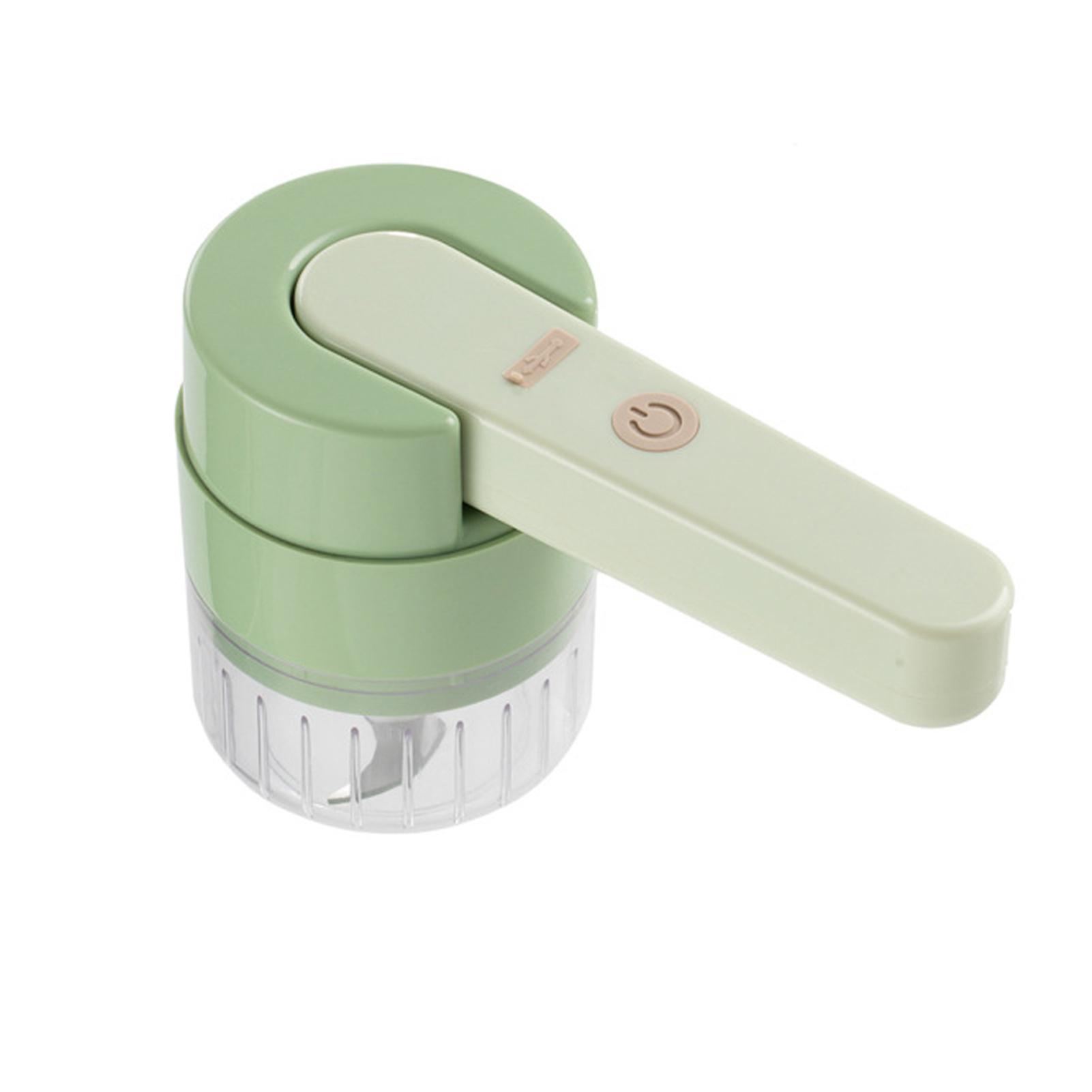 Электрическая измельчитель овощей Беспроводной Мини измельчитель продуктов Для чеснока перца зелёный